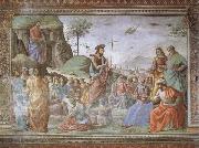 Domenicho Ghirlandaio Predigt Johannes des Taufers oil on canvas